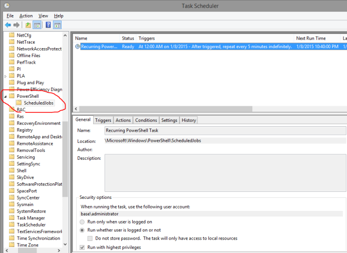 Run Powershell scripts from Windows task scheduler - Blog: Florian