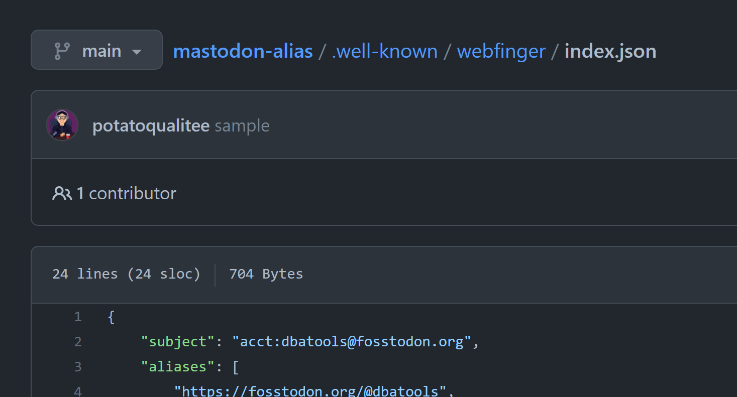 Using Github Pages To Setup An Alias On Mastodon Netnerds Net